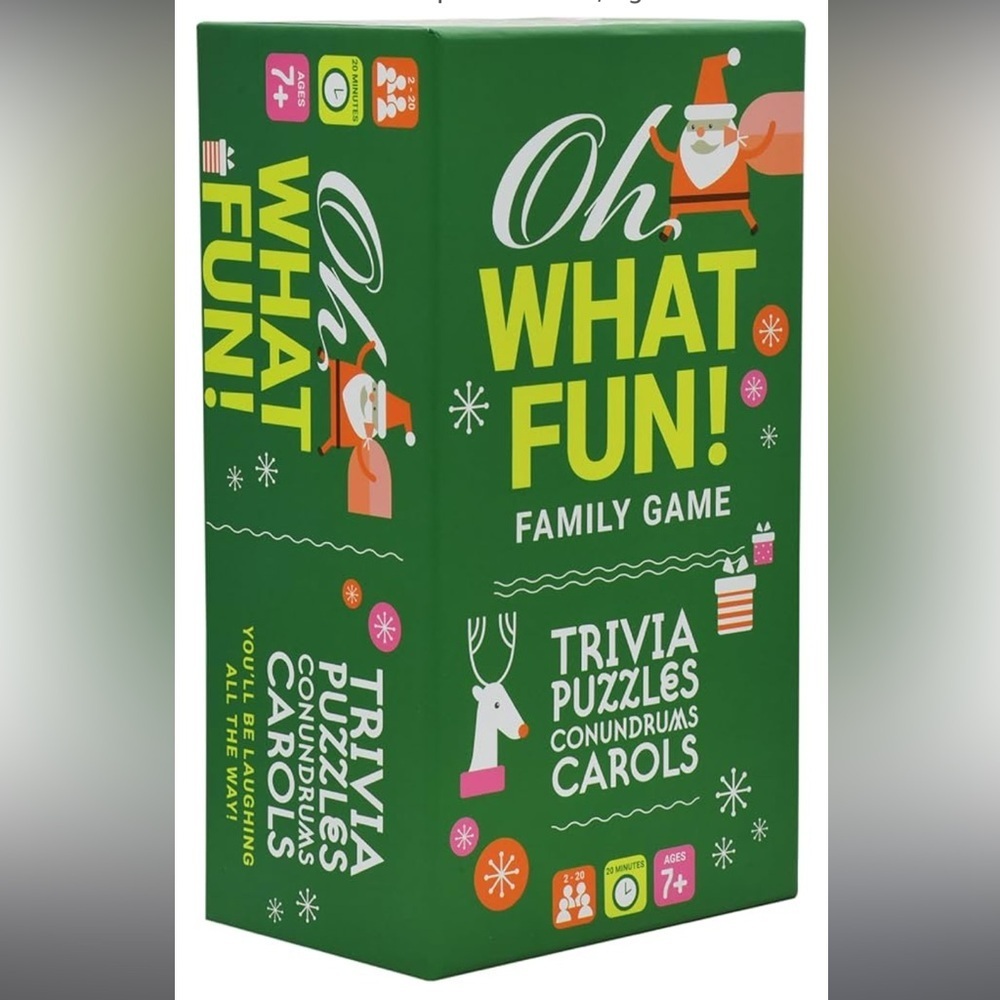 Project Genius, Oh What Fun! Family Christmas Game, Holiday Trivia